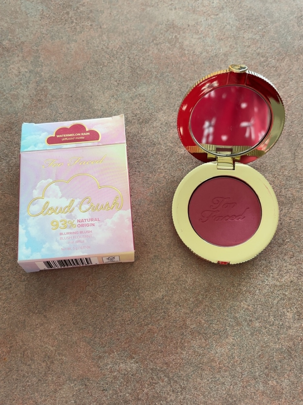 New, Too Faced Cloud Crush Blush in Watermelon Rain